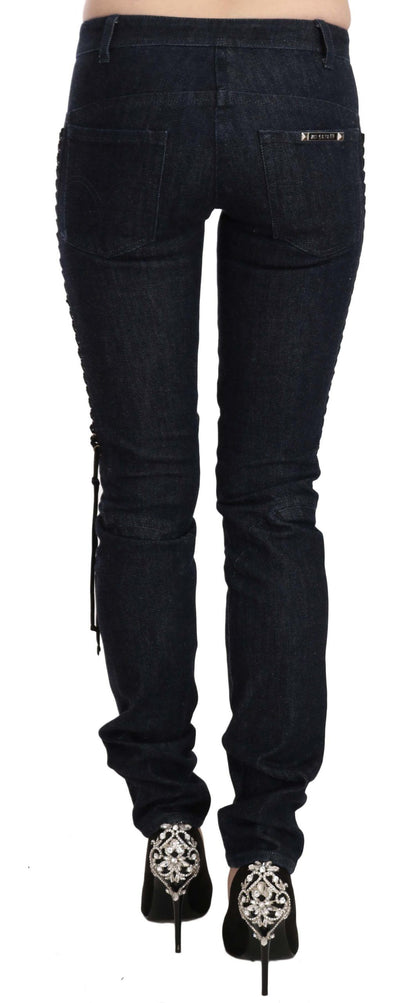 Just Cavalli Elegant Low Waist Skinny Trousers Just Cavalli