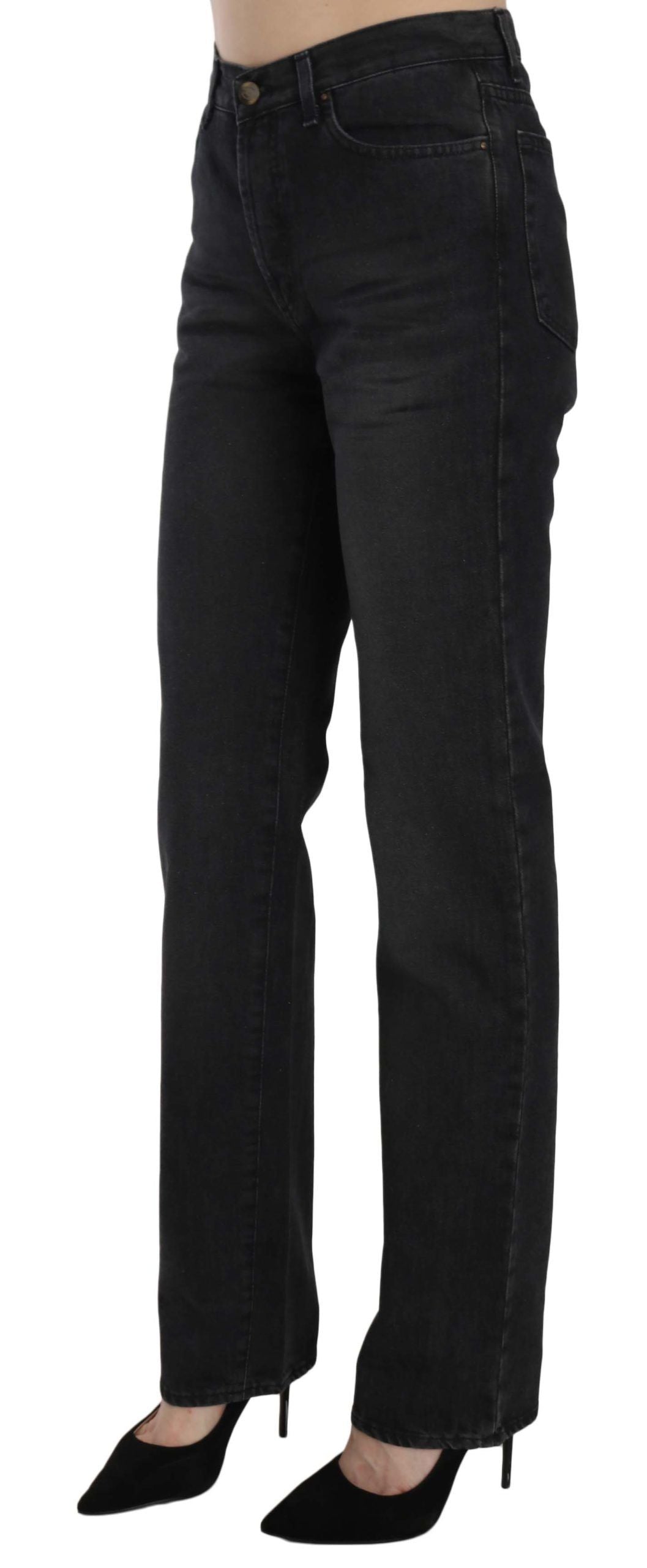 Just Cavalli Elevate Your Style: Chic Black High Waist Denim Just Cavalli