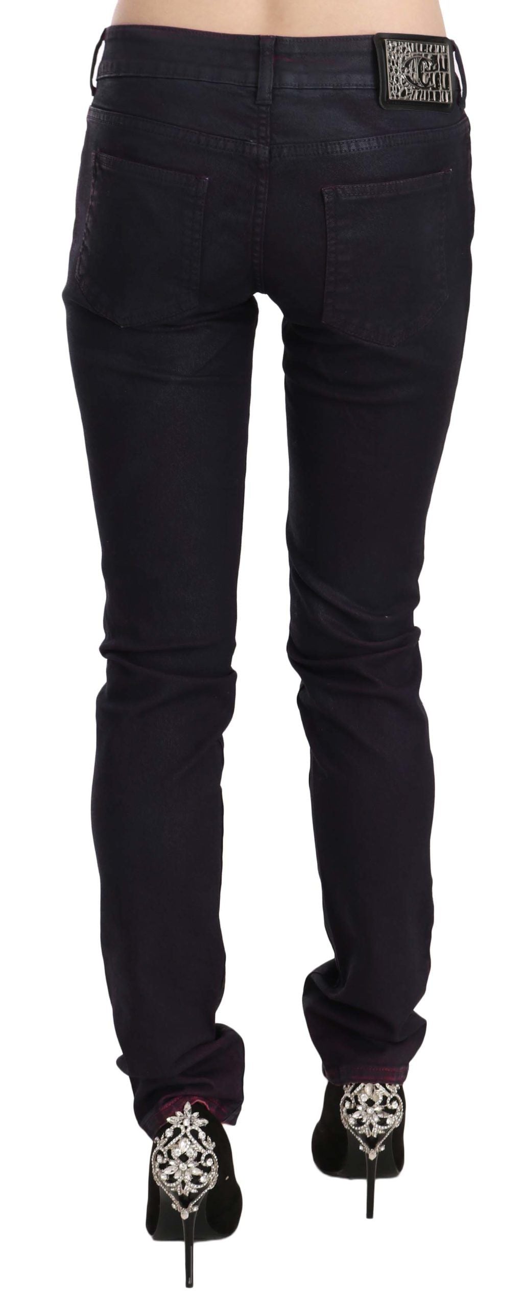 Just Cavalli Chic Black Low Waist Skinny Denim Just Cavalli