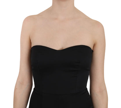 John Richmond Enchanting Black Maxi Flare Dress John Richmond