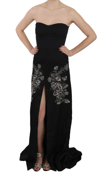 John Richmond Enchanting Black Maxi Flare Dress John Richmond