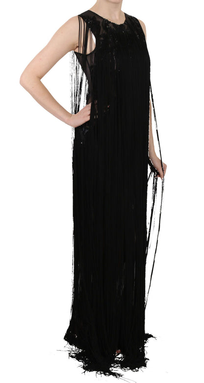 John Richmond Sheer Sequined Maxi Elegance Dress John Richmond