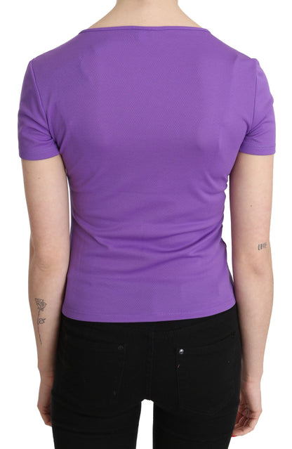 GF Ferre Chic Purple Casual Top for Everyday Elegance GF Ferre