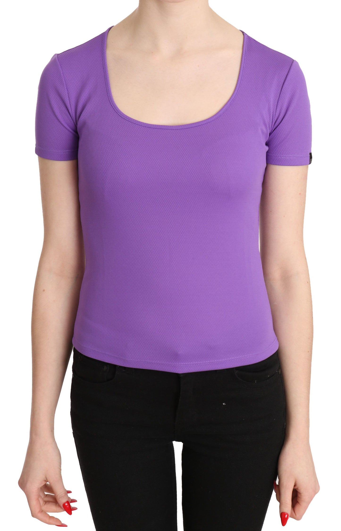 GF Ferre Chic Purple Casual Top for Everyday Elegance GF Ferre