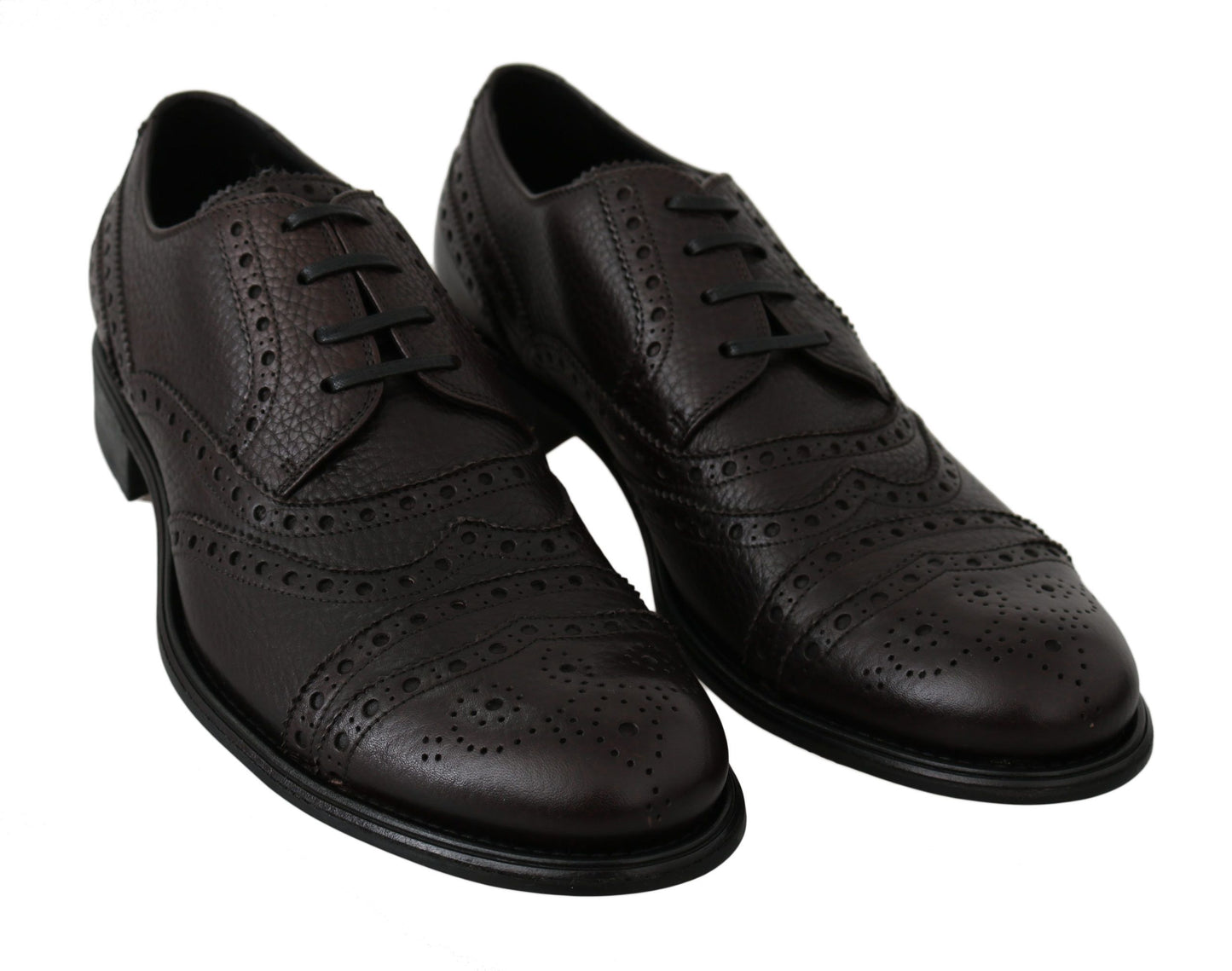 Dolce & Gabbana Elegant Mens Leather Derby Dress Shoes Dolce & Gabbana