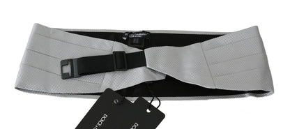 Dolce & Gabbana Elegant Silk Gray Cummerbund Dolce & Gabbana