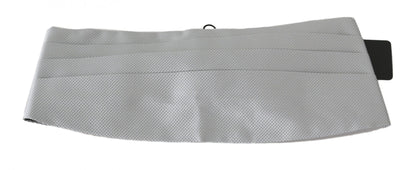 Dolce & Gabbana Elegant Silk Gray Cummerbund Dolce & Gabbana