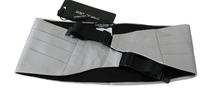 Dolce & Gabbana Elegant Silk Gray Cummerbund Dolce & Gabbana