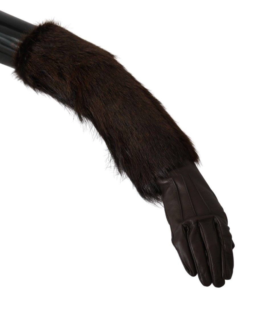 Dolce & Gabbana Elegant Elbow Length Leather Gloves Dolce & Gabbana