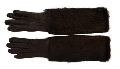 Dolce & Gabbana Elegant Elbow Length Leather Gloves Dolce & Gabbana