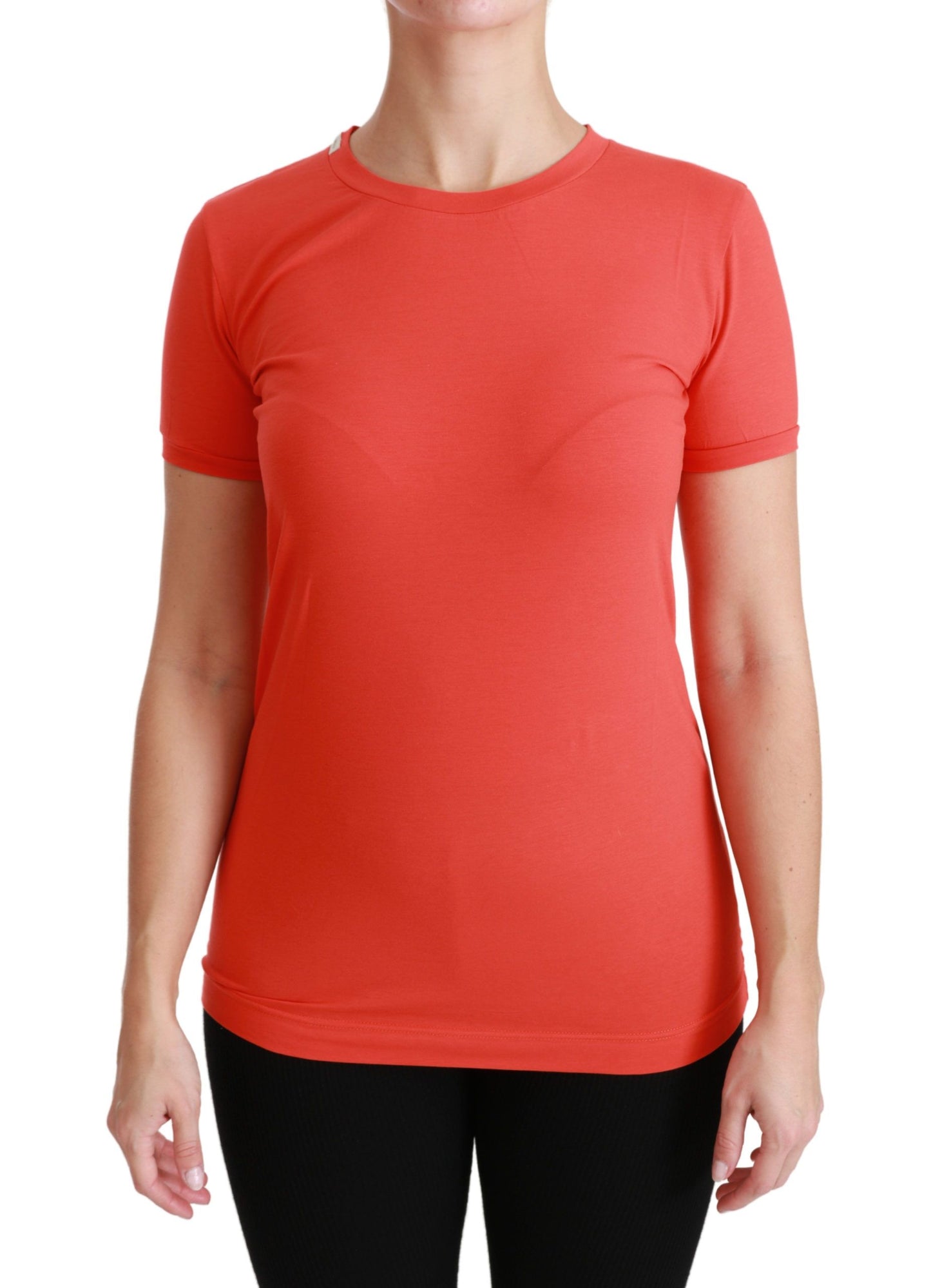 Dolce & Gabbana Elegant Red Crewneck Short Sleeve Tee Dolce & Gabbana