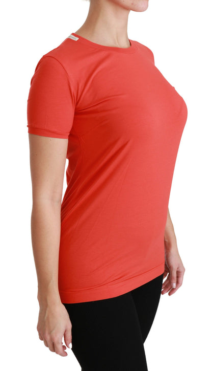 Dolce & Gabbana Elegant Red Crewneck Short Sleeve Tee Dolce & Gabbana