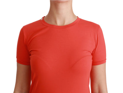 Dolce & Gabbana Elegant Red Crewneck Short Sleeve Tee Dolce & Gabbana