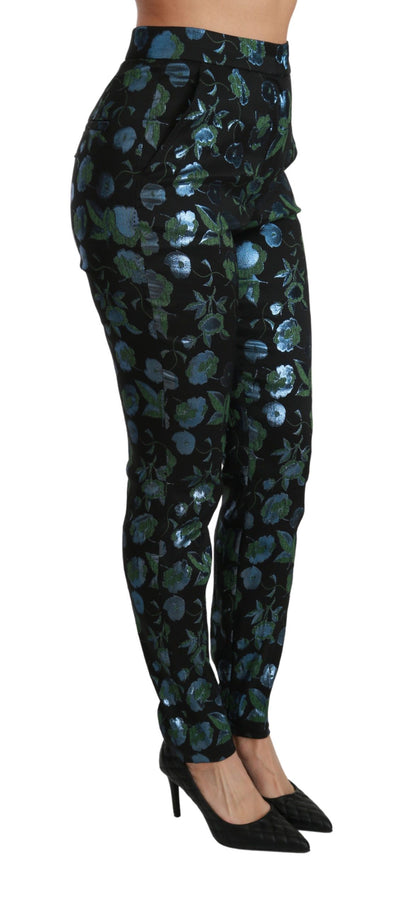 Dolce & Gabbana Floral High Waist Skinny Trousers Dolce & Gabbana