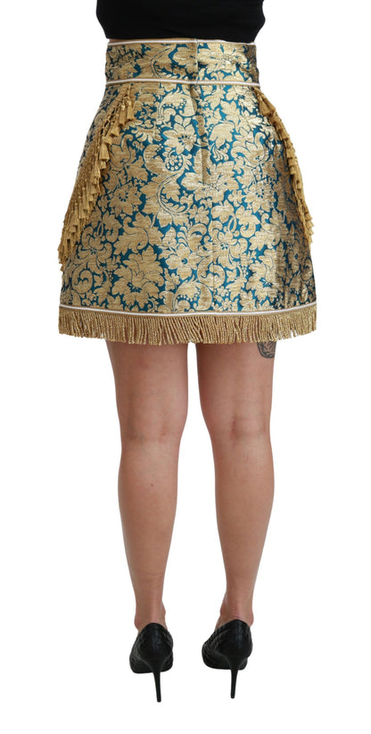 Dolce & Gabbana Elevate Your Wardrobe with Our Exquisite Gold Skirt Dolce & Gabbana