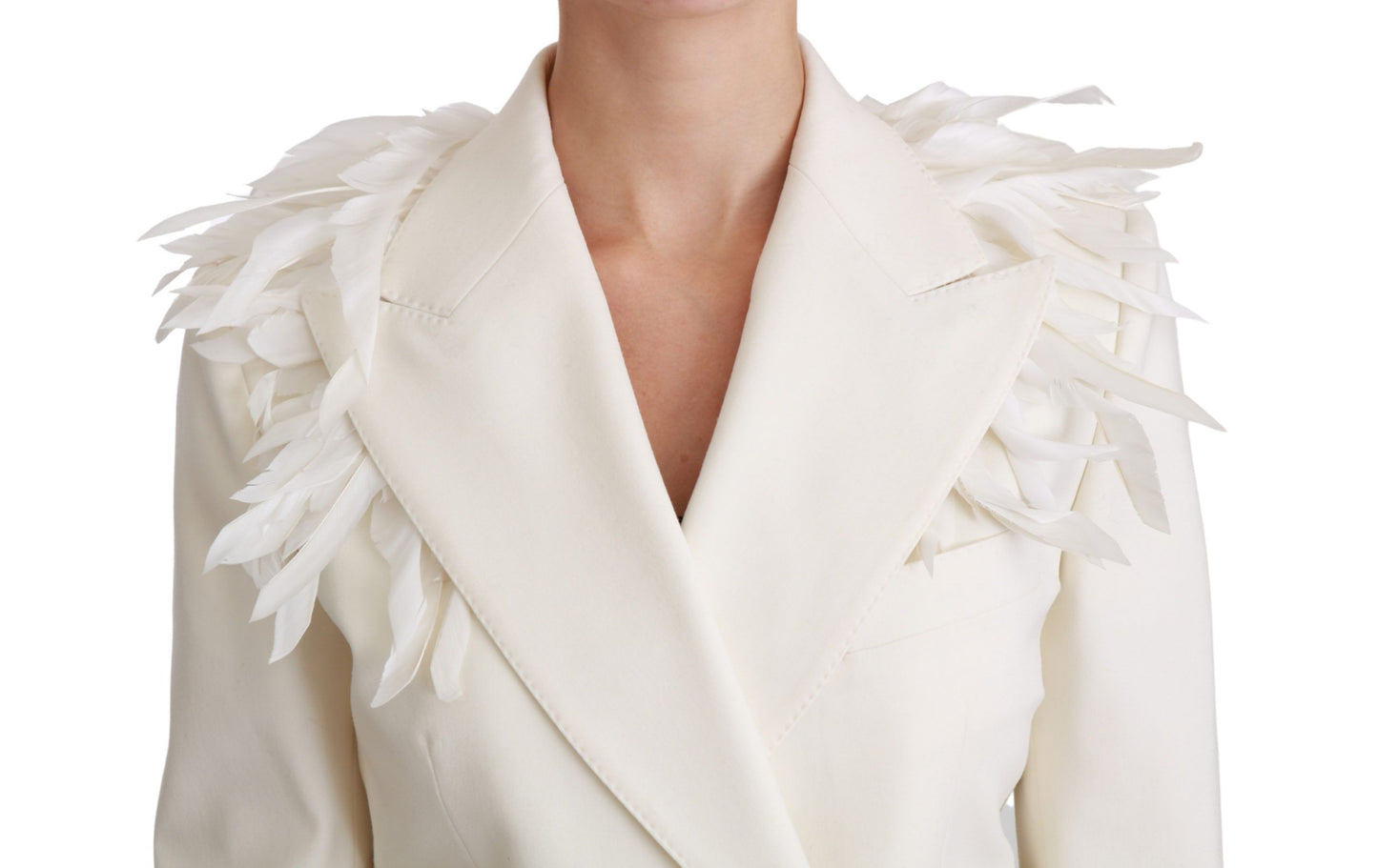 Dolce & Gabbana Elegant White Double Breasted Blazer Jacket Dolce & Gabbana