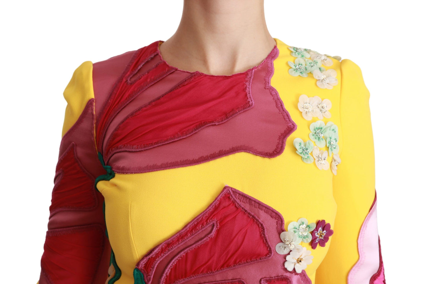 Dolce & Gabbana Sunshine Bloom Sheath Knee-Length Dress Dolce & Gabbana