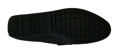 Dolce & Gabbana Exquisite Black Lizard Leather Loafers Dolce & Gabbana