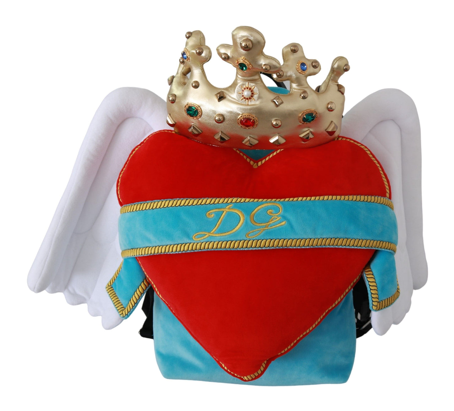 Dolce & Gabbana Jeweled Heart Wings Backpack Dolce & Gabbana