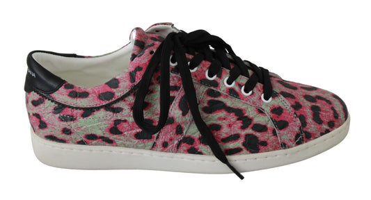 Dolce & Gabbana Multicolor Crocodile Leather Sneakers Dolce & Gabbana