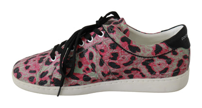 Dolce & Gabbana Multicolor Crocodile Leather Sneakers Dolce & Gabbana