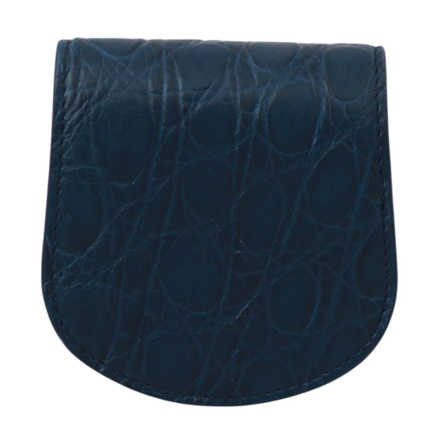 Dolce & Gabbana Sleek Blue Caimano Condom Case Wallet Dolce & Gabbana