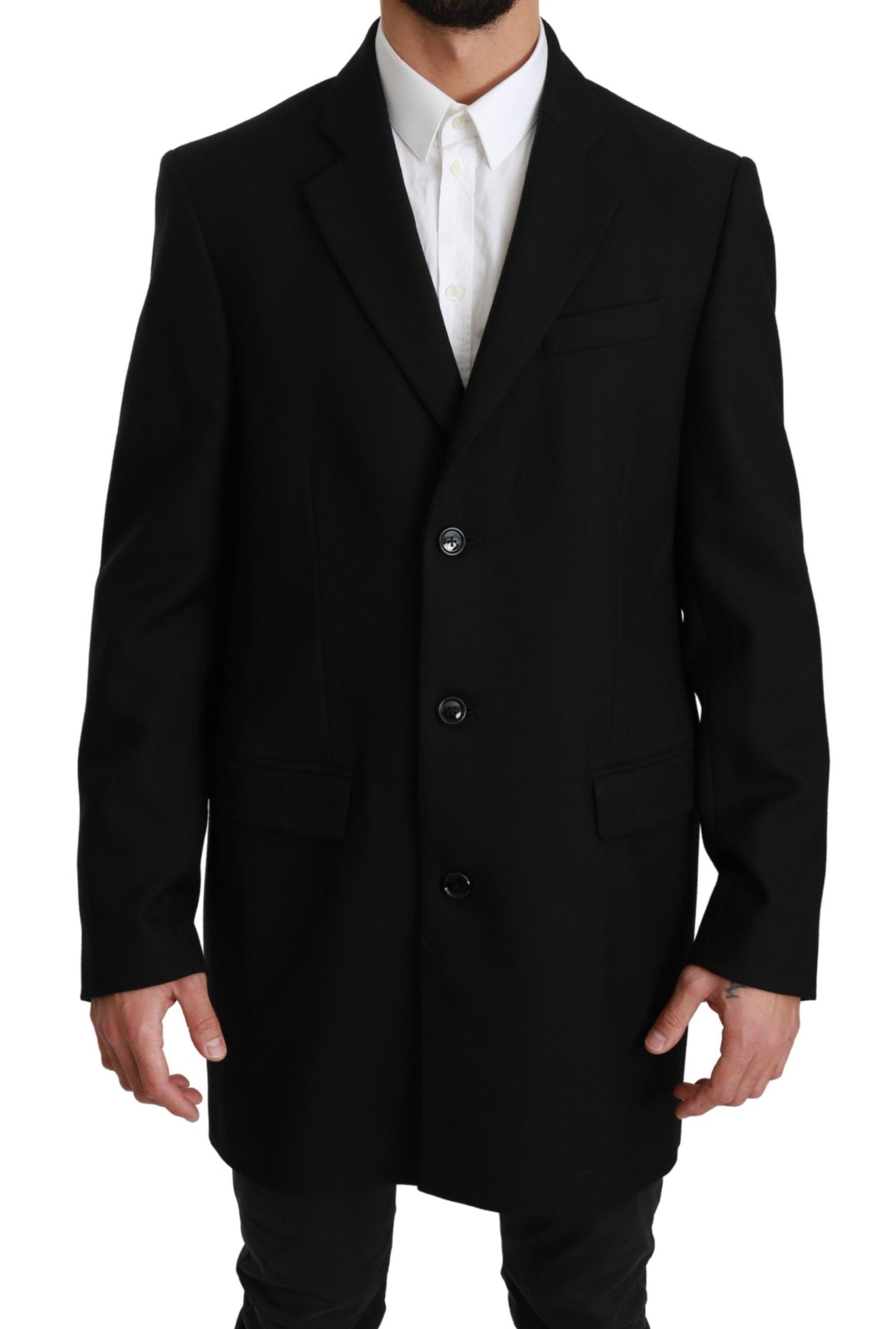 Dolce & Gabbana Elegant Black Wool Formal Blazer Dolce & Gabbana