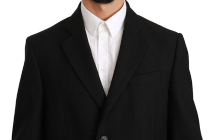 Dolce & Gabbana Elegant Black Wool Formal Blazer Dolce & Gabbana