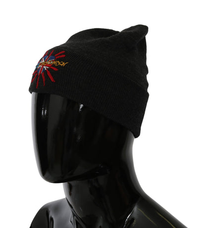 Dolce & Gabbana Chic Gray Beanie with Exclusive Embroidery Dolce & Gabbana