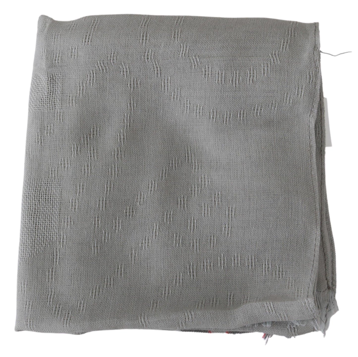 Costume National Elegant Gray Cotton Men's Scarf Costume National