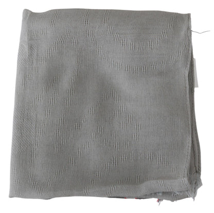 Costume National Elegant Gray Cotton Men's Scarf Costume National