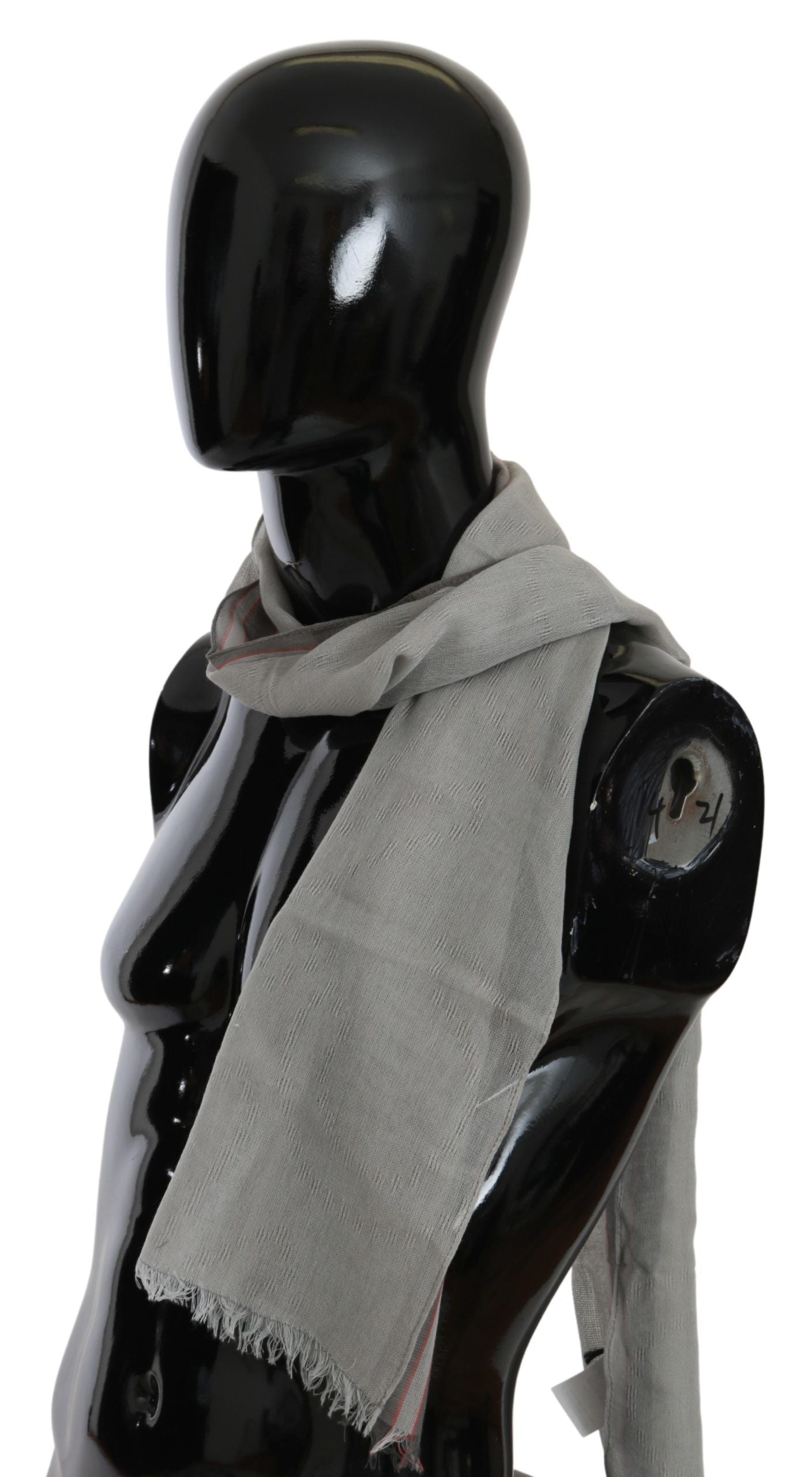 Costume National Elegant Gray Cotton Men's Scarf Costume National