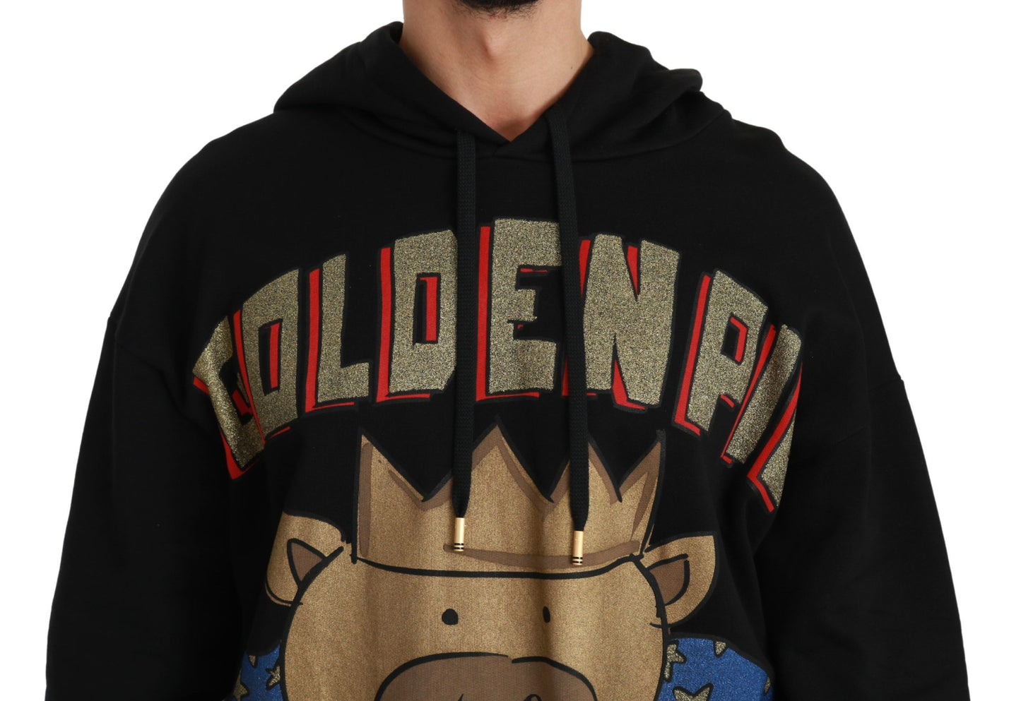 Dolce & Gabbana Elegant Hooded Pullover With Regal Motif Dolce & Gabbana