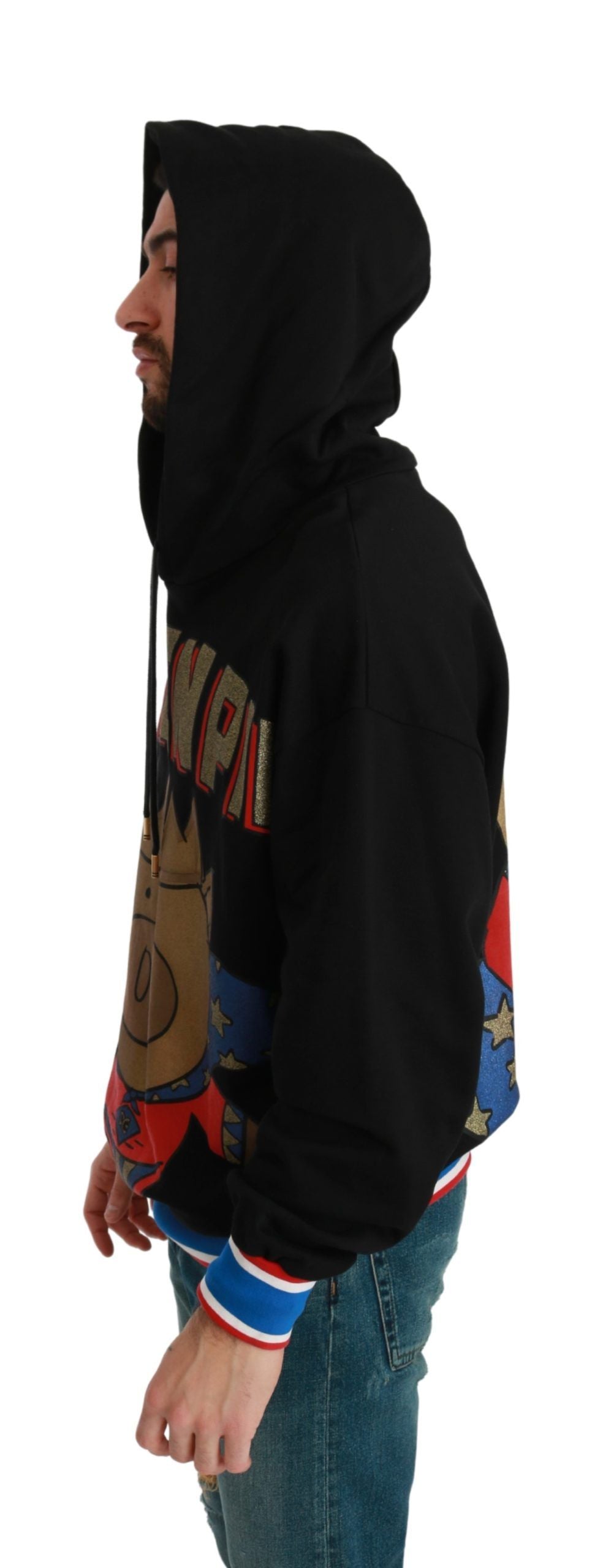 Dolce & Gabbana Elegant Hooded Pullover With Regal Motif Dolce & Gabbana