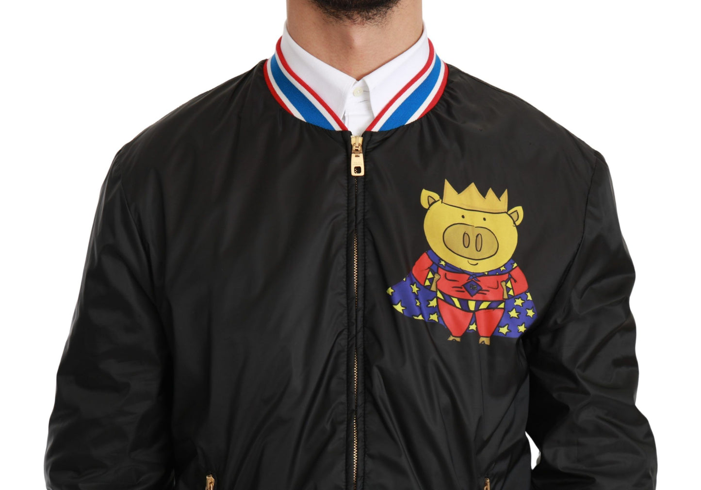 Dolce & Gabbana Elegant Multicolor Motive Bomber Jacket Dolce & Gabbana