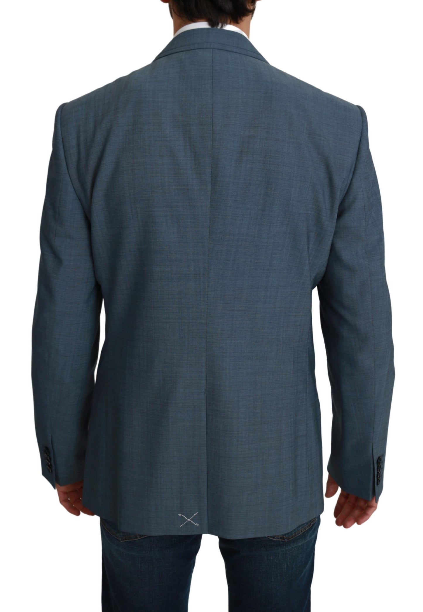 Dolce & Gabbana Elegant Light Blue Slim Fit Blazer Dolce & Gabbana