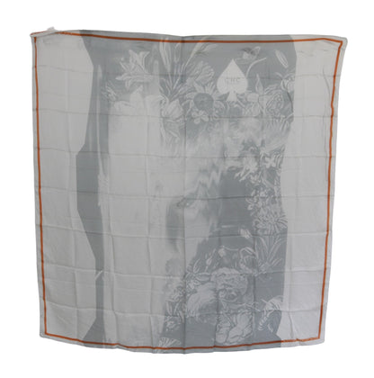 Costume National Elegant Floral Printed Silk Scarf Costume National