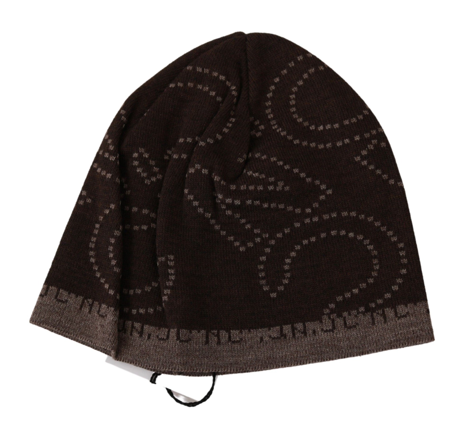 পোশাক জাতীয় চটকদার দুই-টোন উল মিশ্রিত Beanie