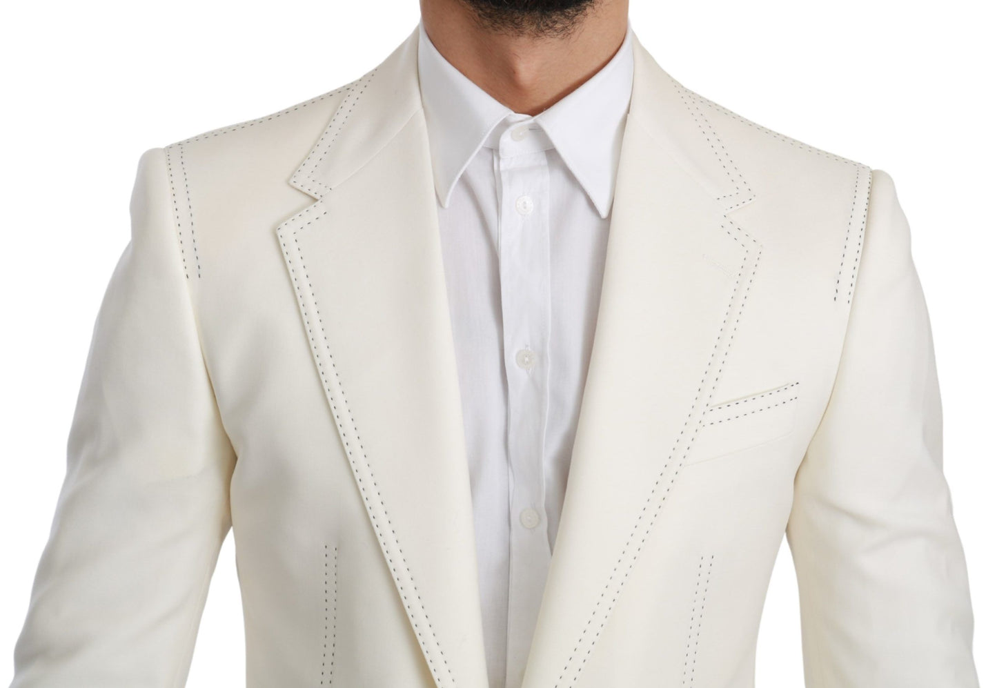 Dolce & Gabbana Elegant Slim Fit Virgin Wool Blazer Dolce & Gabbana