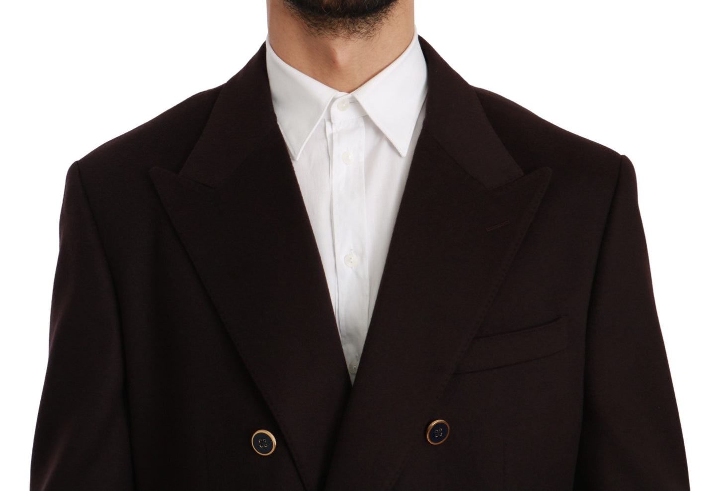 Dolce & Gabbana Elegant Bordeaux Taormina Cashmere Blazer Dolce & Gabbana