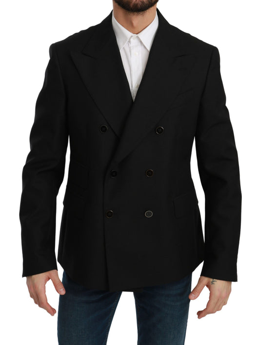 Dolce & Gabbana Elegant Black Slim Fit Formal Blazer Dolce & Gabbana