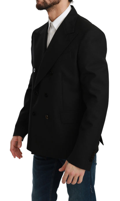 Dolce & Gabbana Elegant Black Slim Fit Formal Blazer Dolce & Gabbana