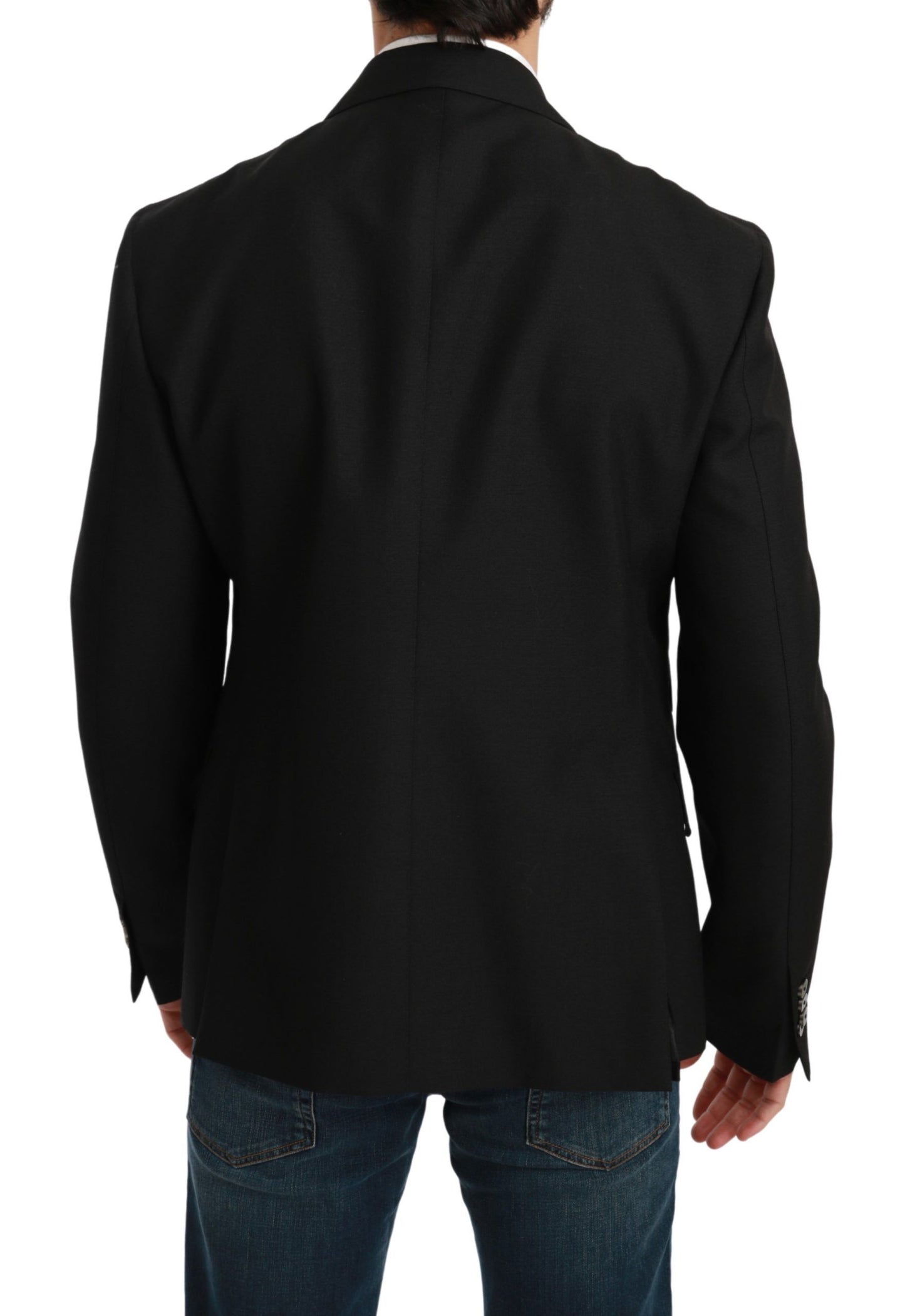 Dolce & Gabbana Elegant Black Slim Fit Formal Blazer Dolce & Gabbana