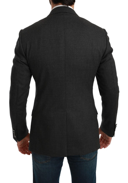 Dolce & Gabbana Elegant Gray Slim Fit Formal Blazer Dolce & Gabbana