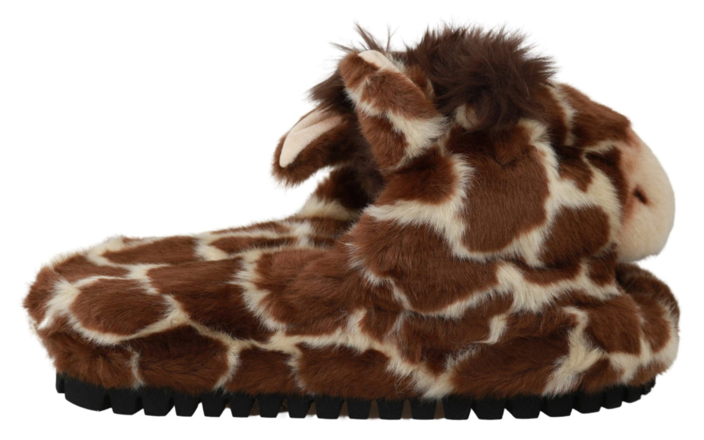 Dolce & Gabbana Elegant Giraffe Pattern Slides for Sophisticated Comfort Dolce & Gabbana