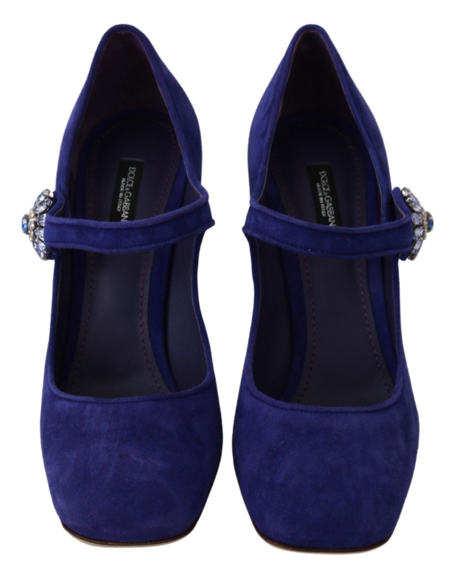 Dolce & Gabbana Elegant Purple Suede Mary Janes Pumps Dolce & Gabbana