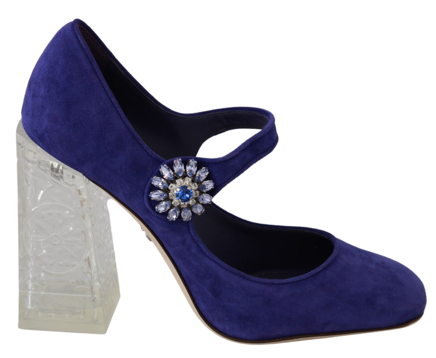 Dolce & Gabbana Elegant Purple Suede Mary Janes Pumps Dolce & Gabbana