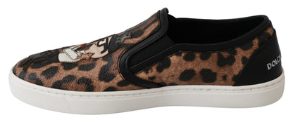 Dolce & Gabbana Chic Leopard Print Loafers for Elegant Comfort Dolce & Gabbana