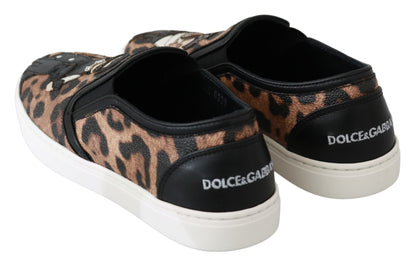 Dolce & Gabbana Chic Leopard Print Loafers for Elegant Comfort Dolce & Gabbana