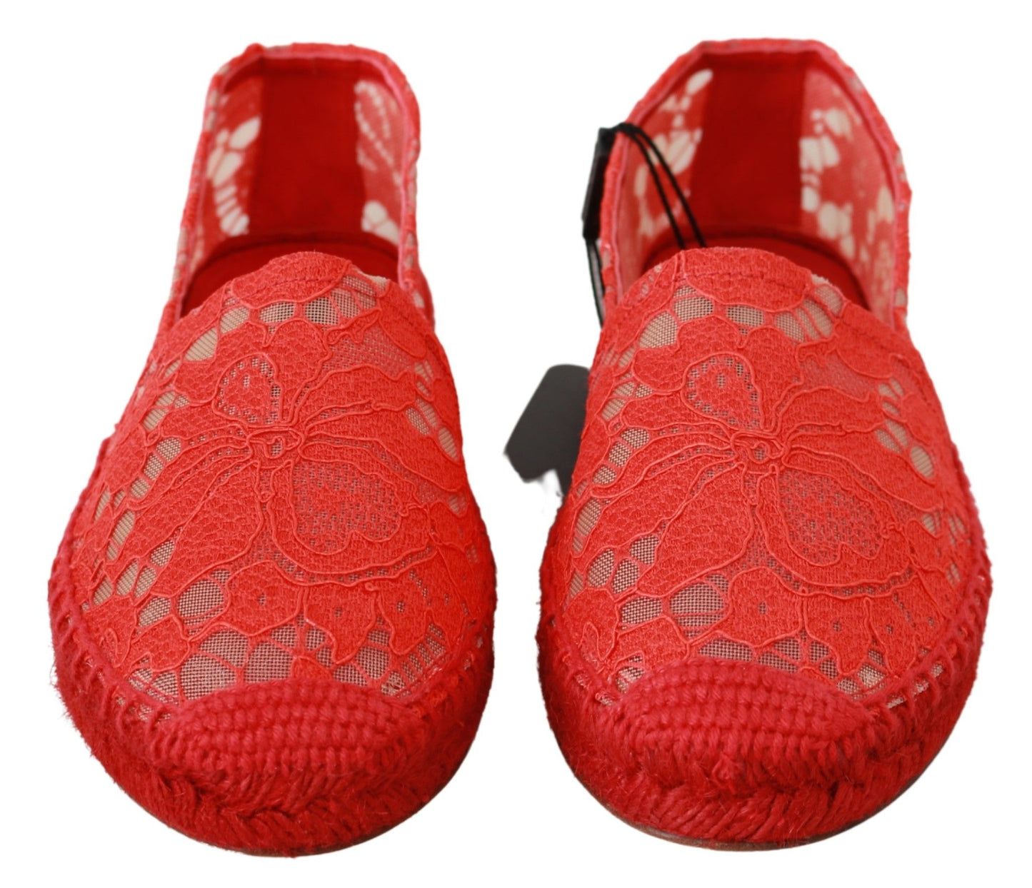 Dolce & Gabbana Red Viscose Espadrilles Flat Shoes Dolce & Gabbana